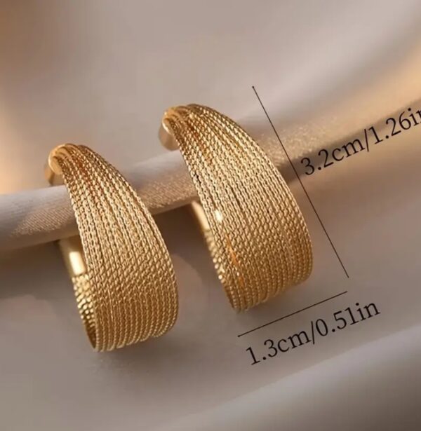 Layered Hoop Earrings - Image 2