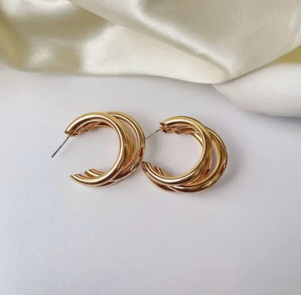 C-shaped Stainless Steel Earrings