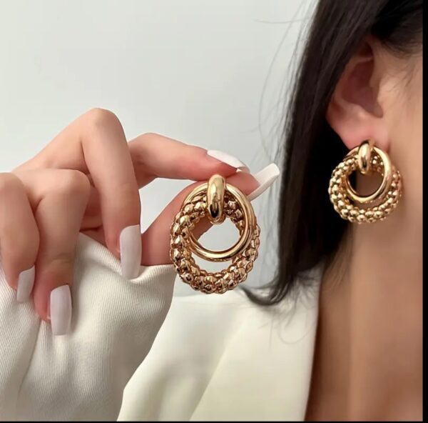 Geometric Hoop Earrings - Image 4