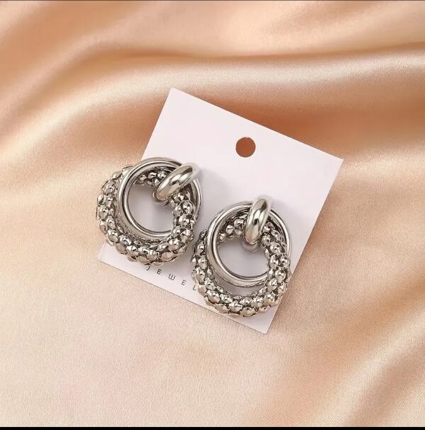 Geometric Hoop Earrings - Image 3
