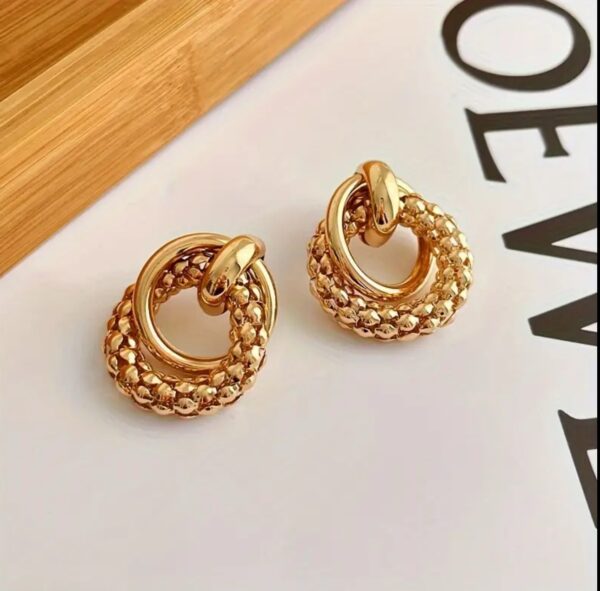 Geometric Hoop Earrings - Image 2
