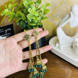 Oxidized copper Jhumkas